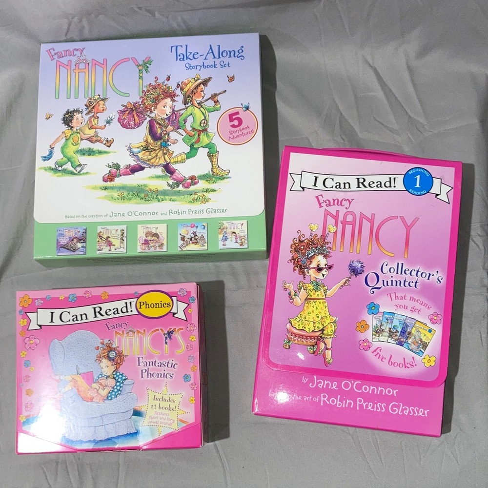 3 Fancy Nancy Book Sets (total 22short books)
